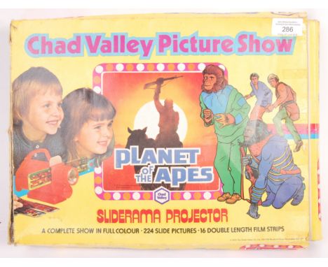 A original vintage 1970's Chad Valley Picture Show Planet of the Apes Sliderama Projector appearing complete in original box.