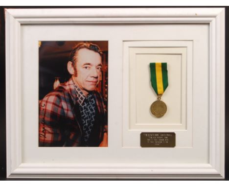 Only Fools &amp; Horses - the original production used prop medal as awarded to Trigger (played by Roger Lloyd Pack) for his 