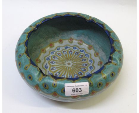 Gouda pottery ashtray retailed by Liberty, 21cm diameter