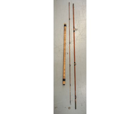 R. Chapman, Mark IV three piece fishing rod with cloth bag, together with another fishing rod bag