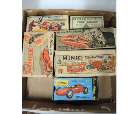 Schuco Command car AD2000 in original box, together with another similar Telesteering car in original box, a Schuco model Por