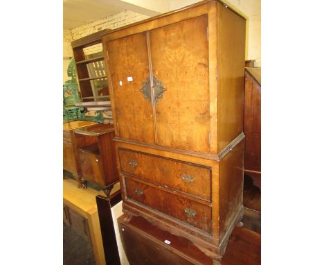 Mid 20th Century walnut side cabinet / drinks cabinet