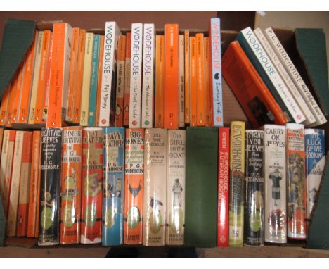 Sixty volumes, ' Works of P.G. Wodehouse ' including some early editionsTwo 1st Editions: Young Men in Spats, no dust jacket,