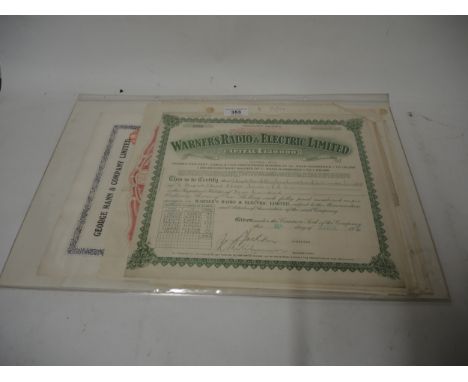 Collection of thirty seven post 1900 British Company share certificates including many well known