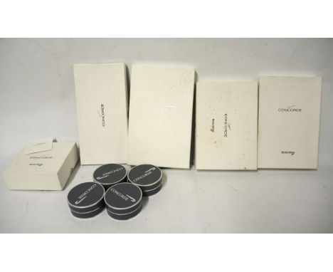 Quantity of various Concorde boxed items including jewellery box, travel wallet, address book and cheque book holders