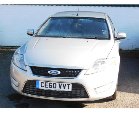 Ford Mondeo Titanum X TDCI 138, registration CE60 VVT, 1997cc, diesel, silver, 5 door hatchback, first registered 20/09/10.