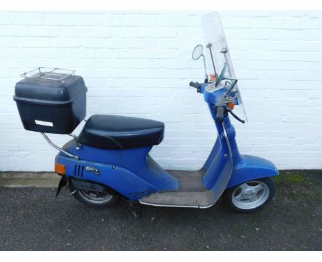 Suzuki Roadie 50 moped, registration D293 TRB, 49cc, petrol, blue, first registered 09/08/1986.