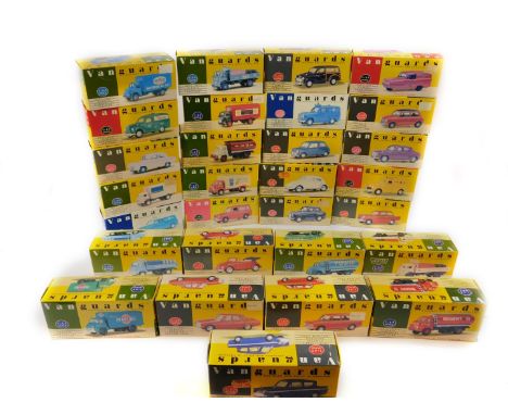 Vanguards die cast models of classic cars and commercial vehicles, scale 1:43, boxed. (29)