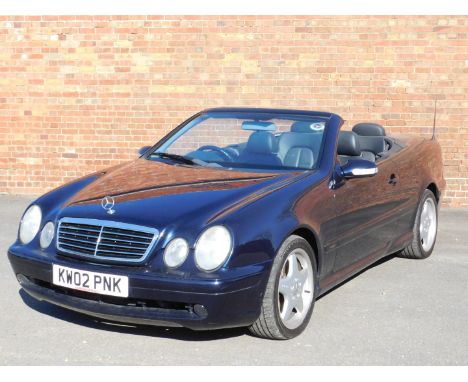 Mercedes CLK 320 Avantgarde Auto Cabriolet, registration KW02 PNK, 3199cc, convertible,&nbsp; petrol, blue, first registered 