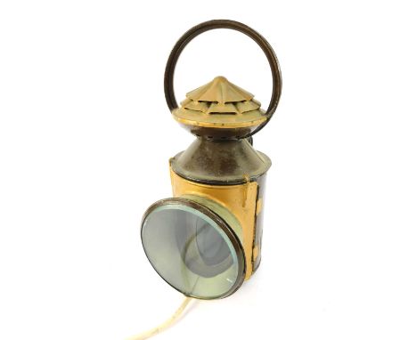 A London &amp; North Eastern Railway lamp, Doncaster Yard, later over painted and converted to electricity.
