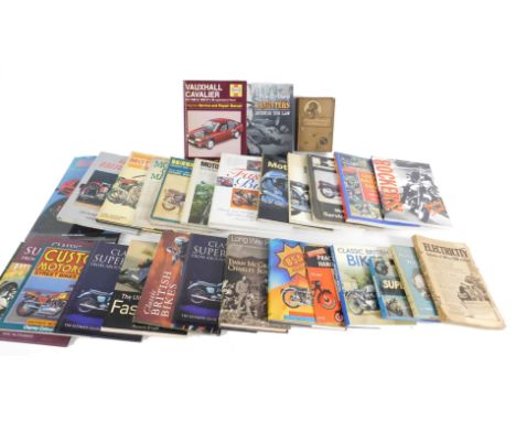 Books relating to Superbikes and motorcycles, Vauxhall Cavalier Service and Repair Manual, and general books. (qty)