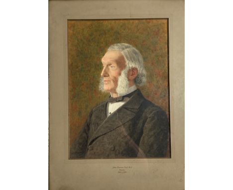 James Towers, ARCA (1853-1950)  "John Denham Esq., M.D. - Master of the Rotunda 1862-1868," watercolour, head and shoulder Po
