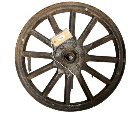 An early Ford Model 'T' spoked metal Wheel. (1) 