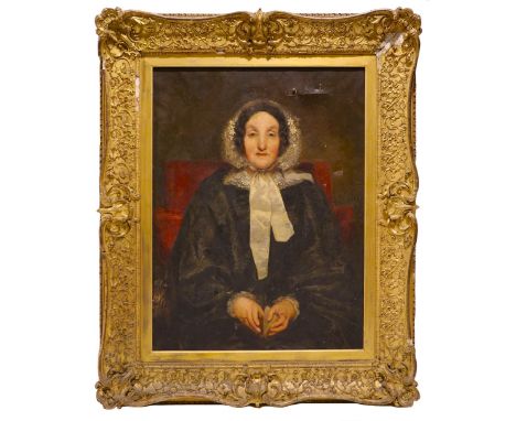 Attributed to Stephen Catterson (1806-1872) "Portrait of Mary Leadbetter, Quaker, Author and Diarist 1758-1826," 90cms x 69cm