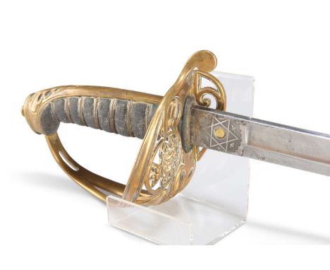 AN 1834 PATTERN INFANTRY OFFICER'S SWORD, BY HENRY WILKINSON, PALL MALL, NO. 5078 AN 1834 PATTERN INFANTRY OFFICER'S SWORD, B