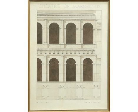 HAVELOCK HAROLD WILSON, THREE ARCHITECTURAL DRAWINGS HAVELOCK HAROLD WILSON, THREE ARCHITECTURAL DRAWINGS, comprising "Detail