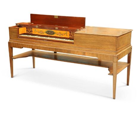 A SQUARE PIANO, BY MUZIO CLEMENTI & CO, LONDON, CIRCA 1805 X A SQUARE PIANO, BY MUZIO CLEMENTI & CO, LONDON, CIRCA 1805, the 