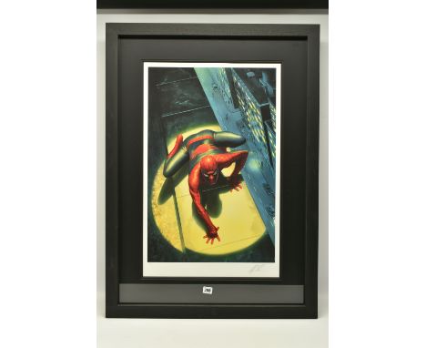 ALEX ROSS FOR MARVEL COMICS (AMERICAN CONTEMPORARY) 'THE SPECTACULAR SPIDERMAN', a signed limited edition print on paper, dep