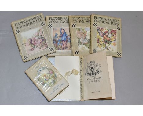 CICELY MARY BARKER, FIVE VOLUMES OF FLOWER FAIRIES, comprising Flower Fairies of the Spring, Flower Fairies of the Summer, Fl