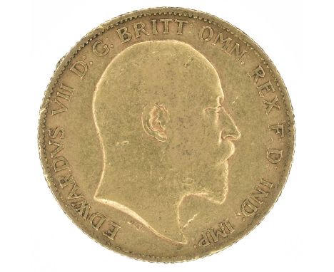 King Edward VII, Half-Sovereign, 1904. King Edward VII, Half-Sovereign, 1904, Bare head r. R. St. George and dragon, London M