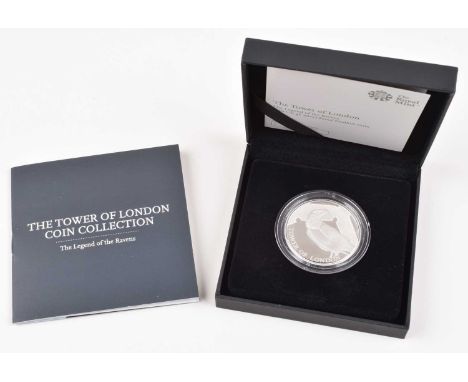 2019 Royal Mint, Silver Proof Piedfort (Crown), The Tower of London. 2019 Royal Mint, The Tower of London Coin Collection, Th