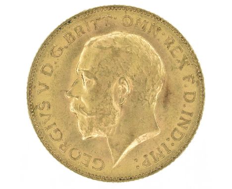 King George V, Half-Sovereign, 1914. King George V, Half-Sovereign, 1914, Bare head l. R. St. George and dragon, London Mint,