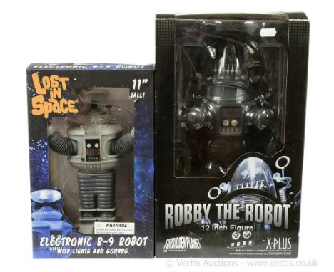 Diamond Select Toys Lost in Space Electronic B-9 Robot, Good Plus, within Good Plus opened packaging. X-Plus Forbidden Planet