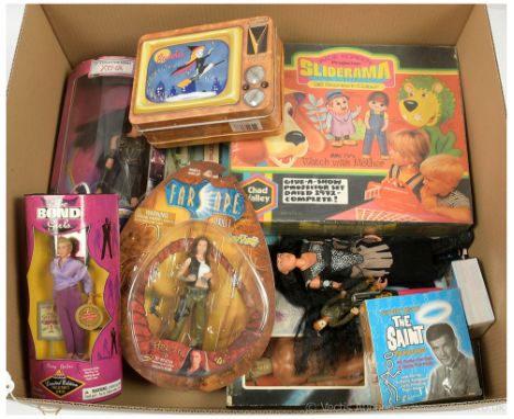 Large selection of TV &amp; Film related collectables including Sgt Bilko Board Game, Sliderama Projector, The Herbs Jigsaw, 