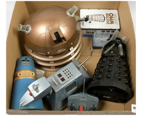 Quantity of Doctor Who collectables including Dalek Mask, Remote Controlled K-9 and other items (all untested), generally Fai