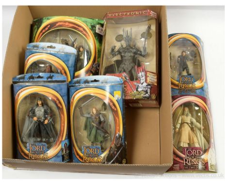 Toy Biz The Lord of the Rings The Fellowship of the Ring Merry, Pippin and Moria Orc 3 figure set, within Good Plus sealed pa