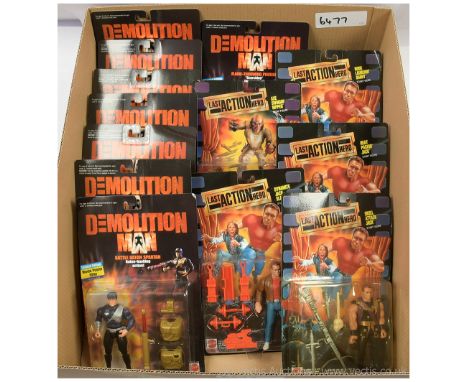 Mattel Demolition Man figures x eight, all within Good Plus to Excellent sealed packaging. Mattel Last Action Hero figures x 