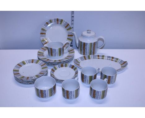 A vintage mid-winter tea service including Teapot. Shipping unavailable 