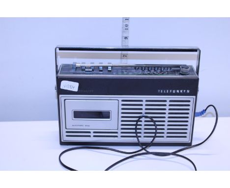 A vintage Telefunken radio cassette player (untested) 