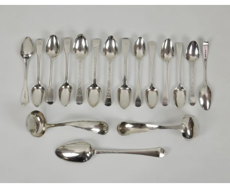A George III silver Old English pattern soup spoon, by Hester Bateman, the terminal inscribed 'B.B over W.W 1779, 8 3/8in. (2