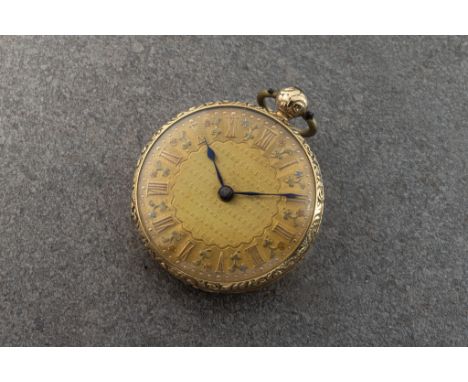 A late-Victorian 18ct gold open face fusee pocket watch by J. W. Benson of London, the case hallmarked London and Chester, da