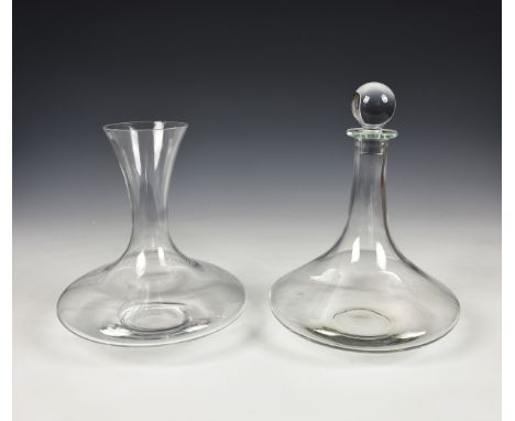 Villeroy &amp; Boch Maxima carafe and Vinobile wine decanter, etched marks, the largest standing 12in. (30.5cm.). 