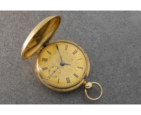 A William IV 18ct gold full hunter fusee pocket watch, the full plate movement signed E. J. Newman and numbered 6380, with fo