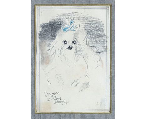 Edmund Blampied R.E. (Jersey, 1886-1966), "Hommages to Thisbe" coloured crayon, titled, signed "E. Blampied" and dated "June 