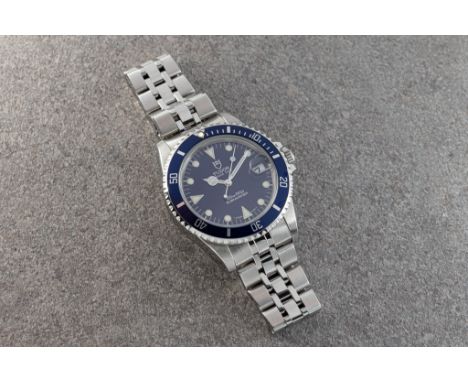 A Rolex Tudor Prince Date Submariner stainless steel gentleman's wrist watch, ref. 75190 B, no. B970271, c.2007, automatic mo