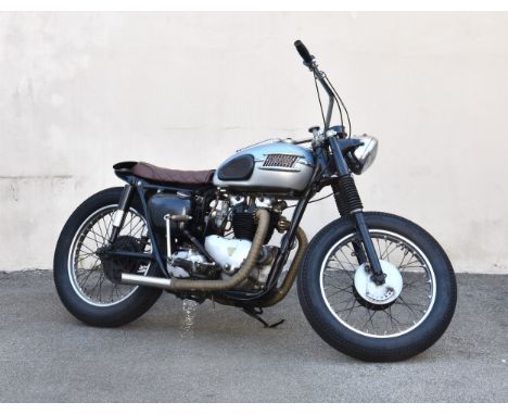 A Classic 1956 Triumph T110 bobber conversion with 1948 Triumph speed twin engine, various modifications &amp; conversions, t