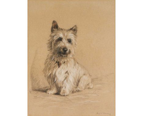 Follower of Cecil Aldin (1870-1935)Portrait of a West Highland White Terrier seatedIndistinctly signed and dated (19)35, chal
