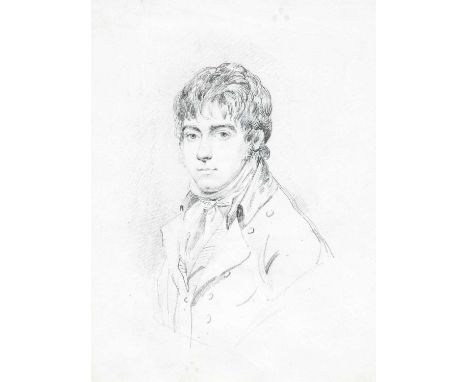 Attributed to Ramsay Richard Reinagle RA, POWS (1775-1862) Portrait of a young man, head and shoulders, historically known as