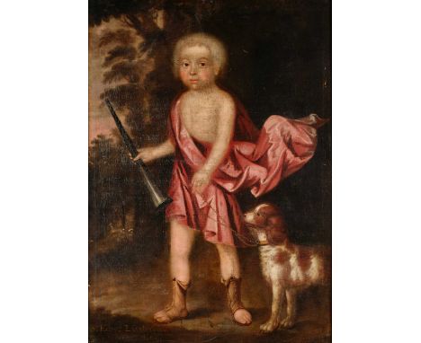 Follower of Sir Peter Lely (1618-1680)Portrait of Sir Edward Littleton (1st Baronet) standing in a landscape wearing classica