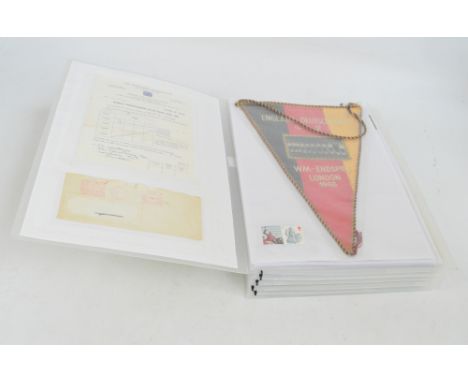 1966 World Cup; a large presentation display book containing an FA 1966 World Cup ticket receipt and envelope, large Final Ti