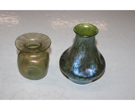 Two Loetz glass vases 