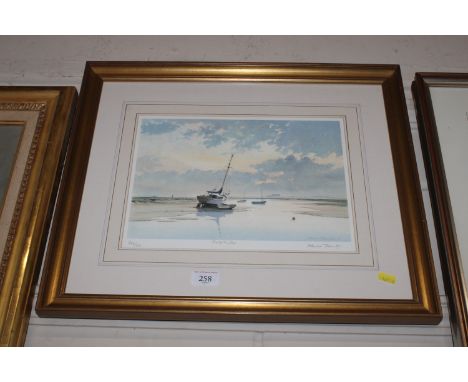 Adrian Taunton, pencil signed limited edition print "End Of The Day" 366/500