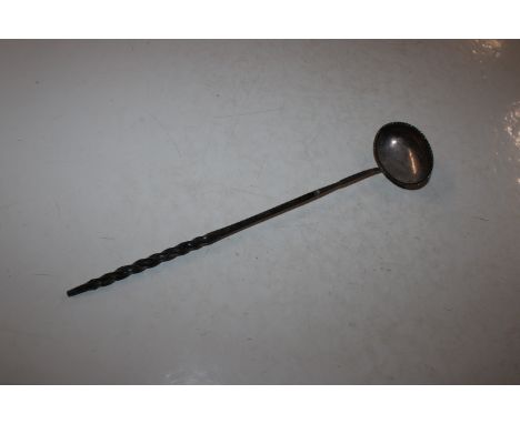 A silver toddy ladle 
