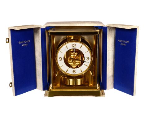 Jaeger-Lecoultre Schreibtischuhr ”Atmos Classic”, 60er Jahre, mit Beschreibung und Papieren, intakt, im OK