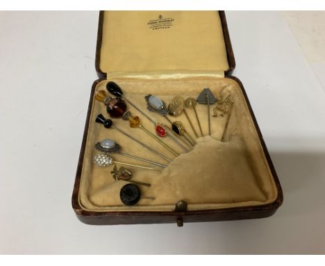 Small case of stick pins