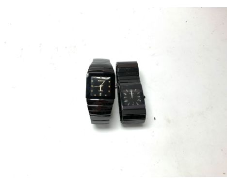 Two black ladies Rado watches. Shipping category A.